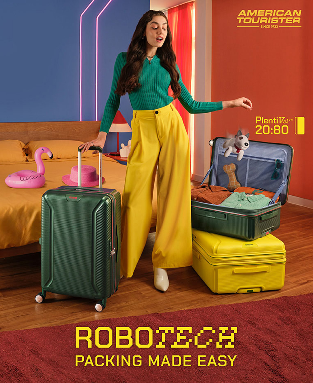 AMERICAN TOURISTER ROBOTECH, PACKING MADE EASY